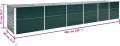 vidaXL Hochbeet Pflanzkübel Pflanzbeet Gemüsebeet Gartenbeet Frühbeet Blumenkasten Pflanzkasten Garten Verzinkter Stahl 480x80x77cm Grün - Thumbnail 8