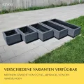 Hochbeet 115 x 40 x 30H cm mit 2 x Wasserablauf Blumenkasten aus Holz Pflanzkübel Garten Balkon Terrasse GRAU ANTHRAZIT AB115KAN4030AN - Thumbnail 6