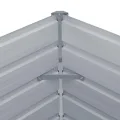 vidaXL Hochbeet Gartenbeet Gemüsebeet Pflanzbeet Pflanzkasten Blumenbeet Blumenkasten Frühbeet Garten 100x100x45cm Verzinkter Stahl Anthrazit - Thumbnail 6