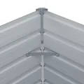 vidaXL Hochbeet Gartenbeet Gemüsebeet Pflanzbeet Pflanzkasten Blumenbeet Blumenkasten Frühbeet Garten 100x100x45cm Verzinkter Stahl Braun - Thumbnail 4
