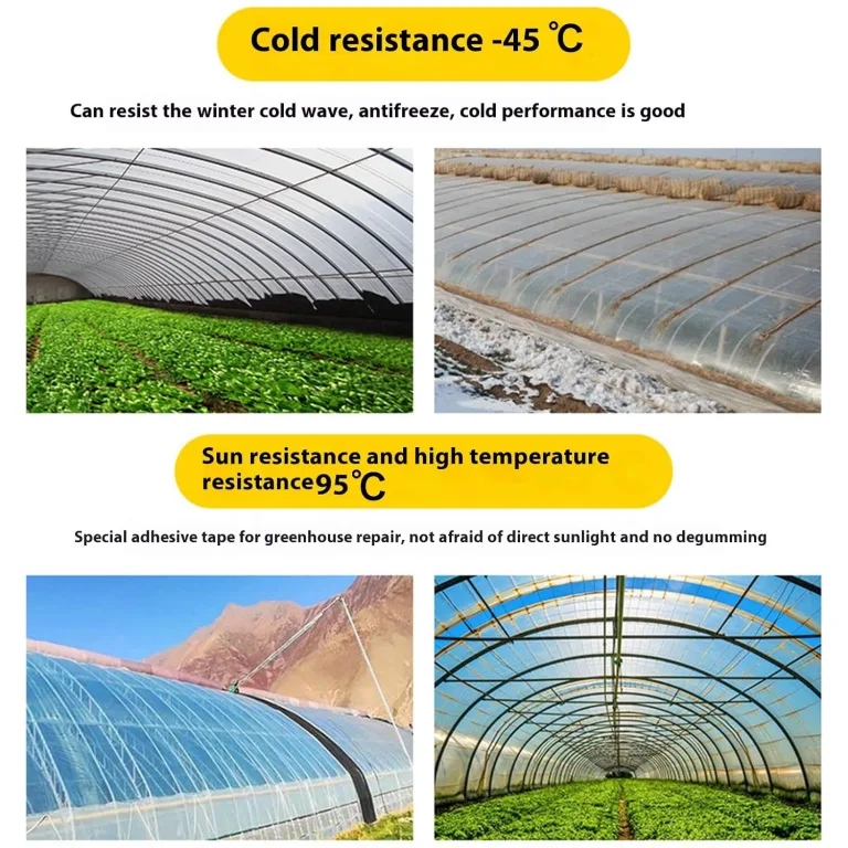 Polytunnel Greenhouse Clear Polytheen Reparatie Tape (50-25) – Bild 2