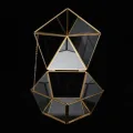 Glas Terrarium Einzigartige geometrische Sukkulente Pflanzer Pflanzer Künstliche Blumenbehälter Halter Staubschutz Dekor Mini Innen Gewächshaus - Thumbnail 5