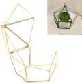 Glas Terrarium Einzigartige geometrische Sukkulente Pflanzer Pflanzer Künstliche Blumenbehälter Halter Staubschutz Dekor Mini Innen Gewächshaus - Thumbnail 6
