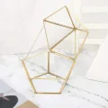Glas Terrarium Einzigartige geometrische Sukkulente Pflanzer Pflanzer Künstliche Blumenbehälter Halter Staubschutz Dekor Mini Innen Gewächshaus - Thumbnail 8