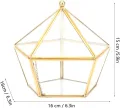 Glas Terrarium Einzigartige geometrische Sukkulente Pflanzer Pflanzer Künstliche Blumenbehälter Halter Staubschutz Dekor Mini Innen Gewächshaus - Thumbnail 3