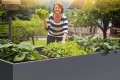 Hochbeet Metall 200x100x63 cm – Großes Hochbeet für Garten aus Stahl, Grau – Verzinkt & Pulverbeschichtet Rostfrei mit Maulwurfnetz – Hochbeete-Kit ideal als Kräuterbeet - Thumbnail 7