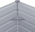 vidaXL Hochbeet Pflanzkübel Pflanzbeet Gemüsebeet Gartenbeet Frühbeet Blumenkasten Pflanzkasten Garten Verzinkter Stahl 600x80x45cm Grau - Thumbnail 8