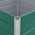vidaXL Hochbeet Gartenbeet Gemüsebeet Pflanzbeet Pflanzkasten Blumenbeet Blumenkasten Frühbeet Garten 100x100x45cm Verzinkter Stahl Grün - Thumbnail 3