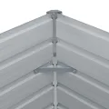 vidaXL Hochbeet Gartenbeet Gemüsebeet Pflanzbeet Pflanzkasten Blumenbeet Blumenkasten Frühbeet Garten 100x100x45cm Verzinkter Stahl Grün - Thumbnail 6