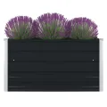 vidaXL Hochbeet Gartenbeet Gemüsebeet Pflanzbeet Pflanzkasten Blumenbeet Blumenkasten Frühbeet Garten 100x100x45cm Verzinkter Stahl Grün - Thumbnail 8
