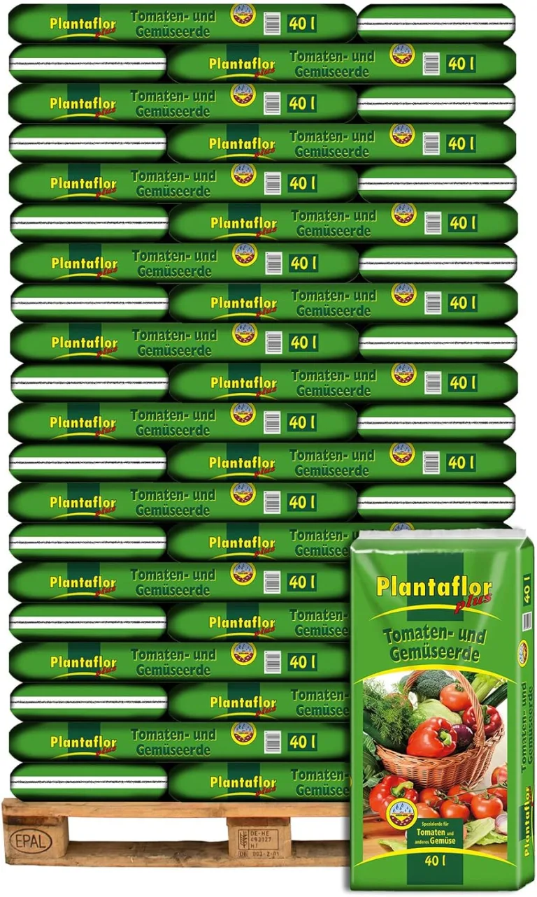 Plantaflor Plus Tomatenerde Gemüseerde Gewächshaus Erde 80 Liter (2X 40 Liter) – Bild 2