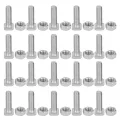 Muttern Schrauben - 20 Satz 22mm M6x22 Schrauben und M6 Mutter Aluminium Muttern & Schrauben Set Werkzeugzubehör für Gewächshaus - Thumbnail 1