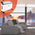 MAUK® Elektroheizung Steckdosenheizung | Frostwächter mit Thermostat 3 Stufen Konvektor | Heizgerät mit Tragegriff Camping Heizer 750/1250/2000 Watt Weiß elektrisch für Gewächshaus - Thumbnail 2
