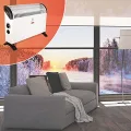 MAUK® Elektroheizung Steckdosenheizung | Frostwächter mit Thermostat 3 Stufen Konvektor | Heizgerät mit Tragegriff Camping Heizer 750/1250/2000 Watt Weiß elektrisch für Gewächshaus - Thumbnail 10