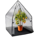 Noor Überwinterungszelt IGLU für Kübelpflanzen - wetterfestes UV-beständiges Winterschutzzelt - Robustes frostsicheres Foliengewächshaus mit 3-lagiger Luftpolsterfolie - Modell L 120x120x180 cm - Thumbnail 1