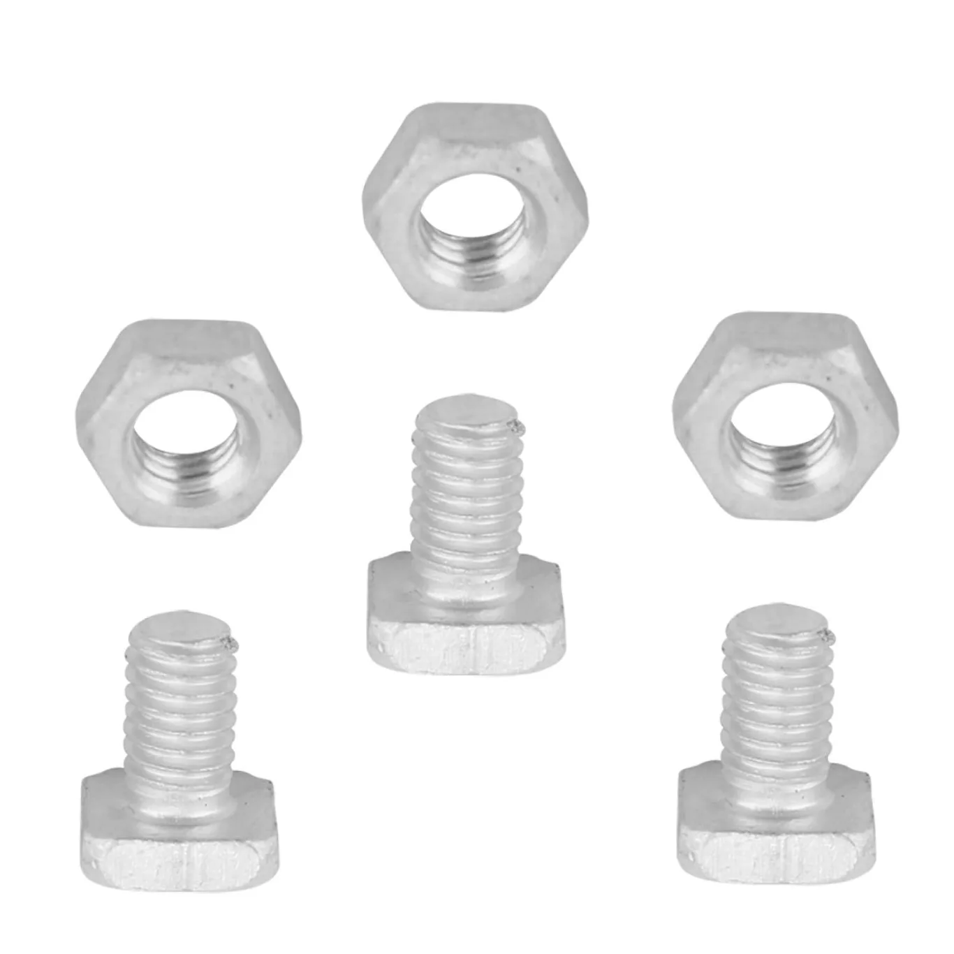 M6 Muttern und Bolzenset, 50 Stück, Käfigmuttern, CSK Bolzen, multifunktional, langlebig, Aluminium Muttern für Gewächshaus, Haus, Hof, Paneel Rack - Bild 1