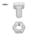 M6 Muttern und Bolzenset, 50 Stück, Käfigmuttern, CSK Bolzen, multifunktional, langlebig, Aluminium Muttern für Gewächshaus, Haus, Hof, Paneel Rack - Thumbnail 4