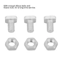 M6 Muttern und Bolzenset, 50 Stück, Käfigmuttern, CSK Bolzen, multifunktional, langlebig, Aluminium Muttern für Gewächshaus, Haus, Hof, Paneel Rack - Thumbnail 6