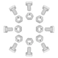 M6 Muttern und Bolzenset, 50 Stück, Käfigmuttern, CSK Bolzen, multifunktional, langlebig, Aluminium Muttern für Gewächshaus, Haus, Hof, Paneel Rack - Thumbnail 7