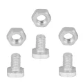 M6 Muttern und Bolzenset, 50 Stück, Käfigmuttern, CSK Bolzen, multifunktional, langlebig, Aluminium Muttern für Gewächshaus, Haus, Hof, Paneel Rack - Thumbnail 1