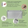 blumfeldt Hochbeet High Grow Straight Material: verzinkter Stahl. Durchmesser: 0,6 mm. Rostschutz. 4x Aluminium Schutzleisten. Maße: 120 x 60 x 60 cm. Volumen: 432 l. Farbe: Silberfarben. - Thumbnail 3
