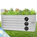 blumfeldt Hochbeet High Grow Straight Material: verzinkter Stahl. Durchmesser: 0,6 mm. Rostschutz. 4x Aluminium Schutzleisten. Maße: 120 x 60 x 60 cm. Volumen: 432 l. Farbe: Silberfarben. - Thumbnail 1