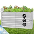 blumfeldt Hochbeet High Grow Straight Material: verzinkter Stahl. Durchmesser: 0,6 mm. Rostschutz. 4x Aluminium Schutzleisten. Maße: 100 x 60 x 100 cm. Volumen: 600 l. Anthrazit. - Thumbnail 8