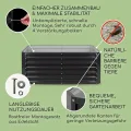 blumfeldt Hochbeet High Grow Straight Material: verzinkter Stahl. Durchmesser: 0,6 mm. Rostschutz. 4x Aluminium Schutzleisten. Maße: 200 x 60 x 100 cm. Volumen: 1200 l. Anthrazit. - Thumbnail 3