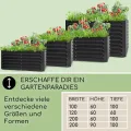blumfeldt Hochbeet High Grow Straight Material: verzinkter Stahl. Durchmesser: 0,6 mm. Rostschutz. 4X Aluminium Schutzleisten. Maße: 200 x 90 x 100 cm. Volumen: 1800 l. Anthrazit. - Thumbnail 7