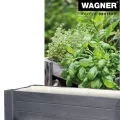 WAGNER GrowFAMILY - Hochbeet - GrowBOX Light - Nadelholz, Massivholz FSC®, anthrazit, 70 x 83 x 34,5 cm, Regalboden, inkl. Pflanztasche - 25024001 - Thumbnail 4