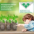Bonviee Mini Gewächshaus Anzucht, 5 Stück Zimmergewächshaus Anzuchtkasten mit Licht, Treibhaus Anzuchtschale mit Hoher Deckel, Setzling Starter Tabletts,Anzuchtset,für Sämling Pflanze, Grün - Thumbnail 8