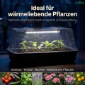 Romberg Lumio M LED Mini Gewächshaus mit LED Pflanzenbeleuchtung für Pflanzenanzucht, 5 W LED Wachstumslampe für Kräuter, Gemüse und Stecklinge, Indoor Anzuchtgewächshaus, 38 × 24 × 19 cm - Thumbnail 5