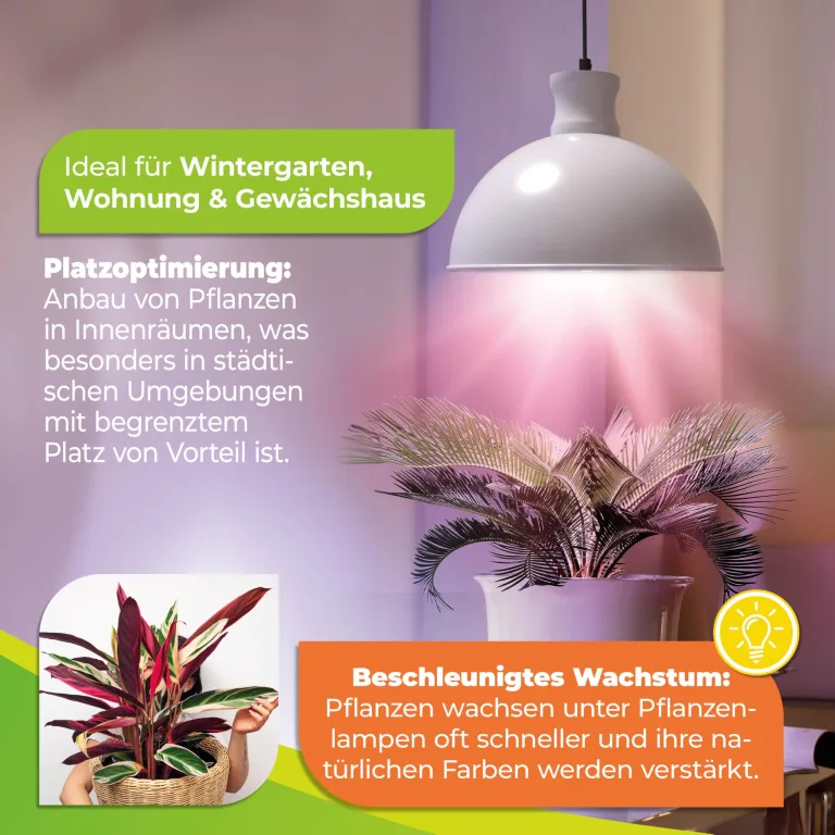 Bio Green Pflanzenleuchte FLORABOOSTER 500 - Weiß | LED Vollspektrum | Maximales Wachstum | Gewächshauslampe | Grow Light für Gemüse- & Zimmerpflanzen – Bild 4