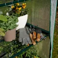 Bramble - Premium Garten Foliengewächshaus für Balkon & Terrasse mit 4 Etagen, Stahlrahmen & Verstärkter PVC-Abdeckung - Stabil & Einfach zu Montieren - 160x69x49cm - Thumbnail 9