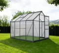 Westmann Gewächshaus Flora 68 Aluminium | 252x192x201 cm | Anthrazit | Pflanzhaus & Treibhaus zum ganzjährigen Anbau von Gemüse & Obst - Thumbnail 4