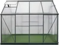 Westmann Gewächshaus Flora 68 Aluminium | 252x192x201 cm | Anthrazit | Pflanzhaus & Treibhaus zum ganzjährigen Anbau von Gemüse & Obst - Thumbnail 5