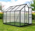 Westmann Gewächshaus Flora 68 Aluminium | 252x192x201 cm | Anthrazit | Pflanzhaus & Treibhaus zum ganzjährigen Anbau von Gemüse & Obst - Thumbnail 3