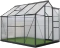 Westmann Gewächshaus Flora 68 Aluminium | 252x192x201 cm | Anthrazit | Pflanzhaus & Treibhaus zum ganzjährigen Anbau von Gemüse & Obst - Thumbnail 1