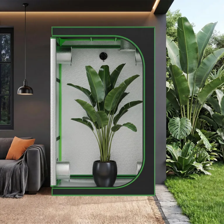 Kingpower Grow Zelt für Pflanzen Zuchtzelt Gewächshaus Box Zuchtschrank Garten Anzucht Gemüse Kräuter Grow Schrank Indoor Blumen klein Tomaten Hydro Green, Größe:120 x 120 x 200 cm (08) – Bild 2