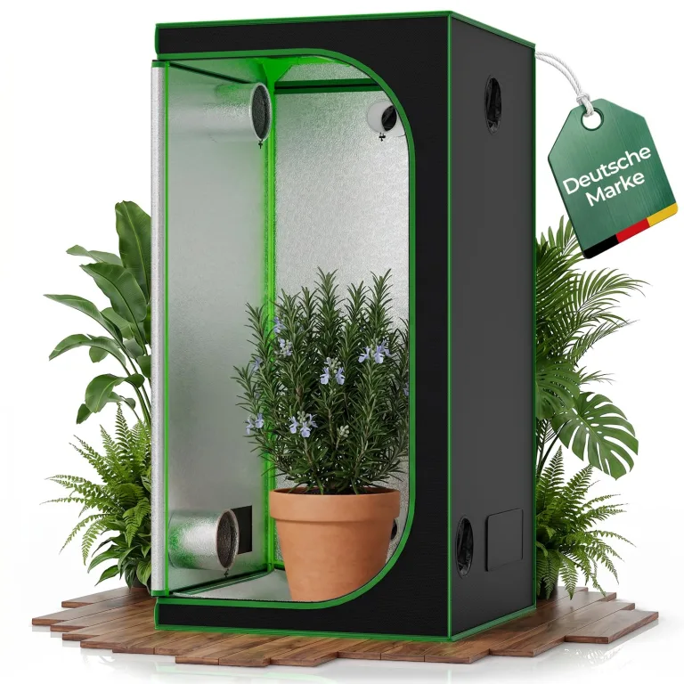 Kingpower Grow Zelt für Pflanzen Zuchtzelt Gewächshaus Box Zuchtschrank Garten Anzucht Gemüse Kräuter Grow Schrank Indoor Blumen klein Tomaten Hydro Green, Größe:120 x 120 x 200 cm (08) – Bild 10