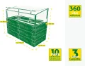 JUWEL Timber Kombi-Set (Hochbeet inkl. Frühbeet-Aufsatz, 130x60 cm/Höhe 90/100 cm, Inhalt ca. 360l, hohe Wärmeisolierung, Fensterlüfter windgesichert) 20478, Nordic Wood - Thumbnail 5