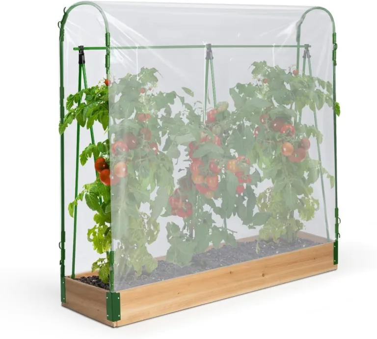 IDMarket - Spezielles Tomatengewächshaus für Wachstum Komplettset aus Plane + Halterung – Bild 1