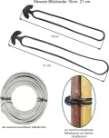 50 Blitzbinder 9cm - Pflanzenbinder für Gartenbau und Haushalt | Kabelbinder | Schlauchbinder | Universalbindung aus Gummi | 50 Stück | UV-beständig und elastisch | wiederverschließbar - Thumbnail 6