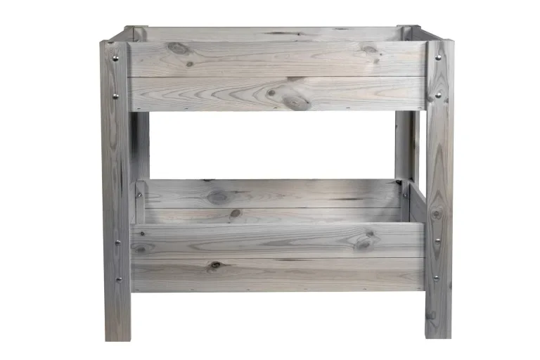 mgc24 Hochbeet Kiefernholz Dunkelbraun, 80 x 30 x 78cm, extra schmal | Stehender Pflanzkasten aus Holz, Für Garten/Terrasse/Balkon, vielseitig nutzbar, robust & stabil, einfache Montage – Bild 6