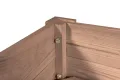 mgc24 Hochbeet Kiefernholz Dunkelbraun, 80 x 30 x 78cm, extra schmal | Stehender Pflanzkasten aus Holz, Für Garten/Terrasse/Balkon, vielseitig nutzbar, robust & stabil, einfache Montage - Thumbnail 2