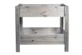 mgc24 Hochbeet Kiefernholz Dunkelbraun, 80 x 37,6 x 78cm mit 2 Etagen | Stehender Pflanzkasten aus Holz, Für Garten/Terrasse/Balkon, vielseitig nutzbar, robust & stabil, einfache Montage - Thumbnail 4