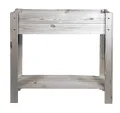 mgc24 Hochbeet Kiefernholz Dunkelbraun, 80 x 37,6 x 78cm mit 2 Etagen | Stehender Pflanzkasten aus Holz, Für Garten/Terrasse/Balkon, vielseitig nutzbar, robust & stabil, einfache Montage - Thumbnail 9