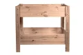 mgc24 Hochbeet Kiefernholz Dunkelbraun, 80 x 37,6 x 78cm mit 2 Etagen | Stehender Pflanzkasten aus Holz, Für Garten/Terrasse/Balkon, vielseitig nutzbar, robust & stabil, einfache Montage - Thumbnail 1