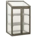 vidaXL Tannenholz Gewächshaus Anzuchthaus Frühbeet Schrank Balkon Garten Frühbeetschrank Aufzuchtschrank Pflanzenhaus Treibhaus 60x45x100cm - Thumbnail 8