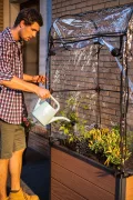 Keter Maple Gewächshaus, braun, Maße 104x71x34,5 cm, ideal für Salat, Blumen oder Kräuter, auch für Balkon, Terrasse oder City Gardening - Thumbnail 7